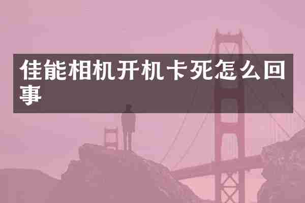 佳能相机开机卡死怎么回事