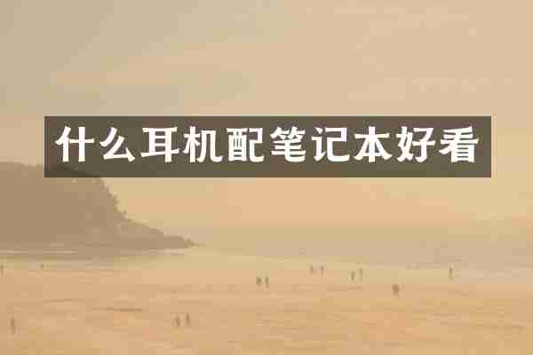 什么耳机配笔记本好看