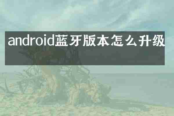 android蓝牙版本怎么升级吗