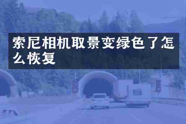 相机取景变绿色了怎么恢复
