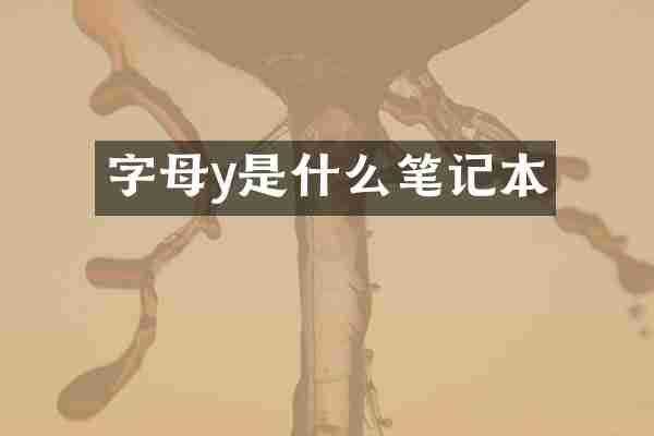 字母y是什么笔记本