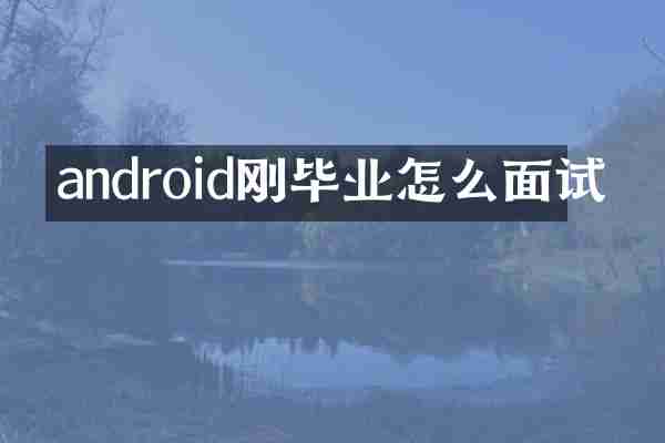 android刚毕业怎么面试