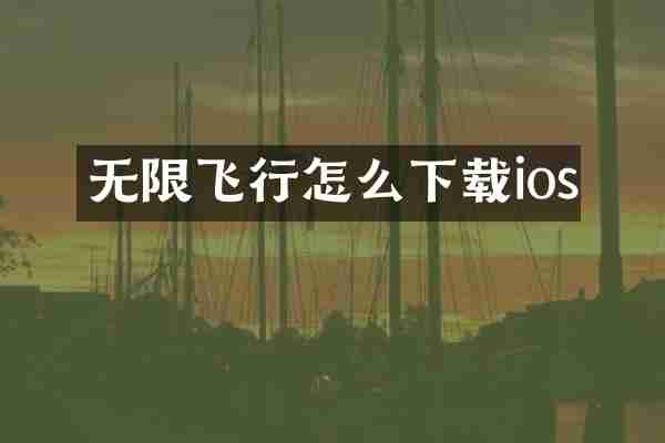 无限飞行怎么下载ios