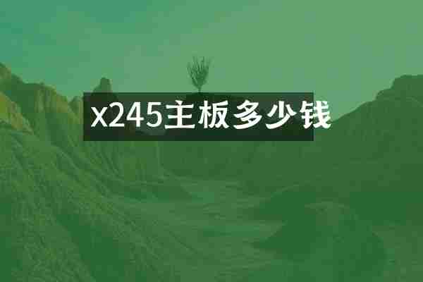 x245主板多少钱