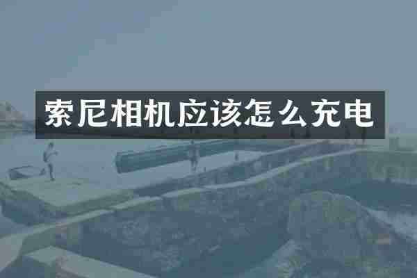 索尼相机应该怎么充电