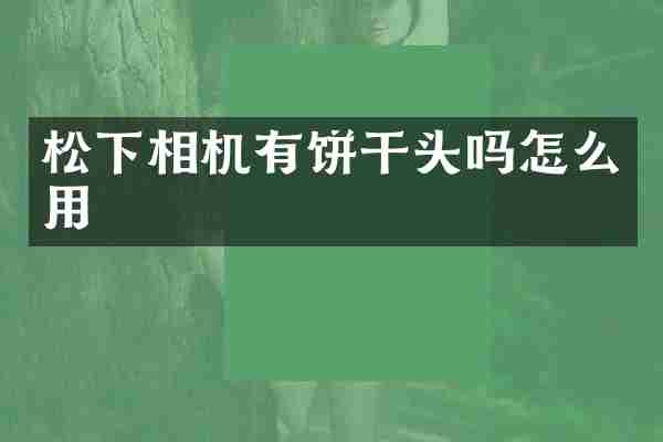相机有饼干头吗怎么用
