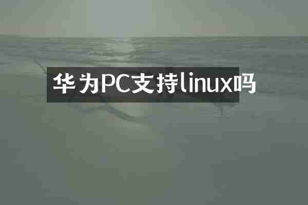 华为PC支持linux吗