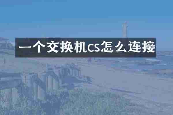 一个交换机cs怎么连接