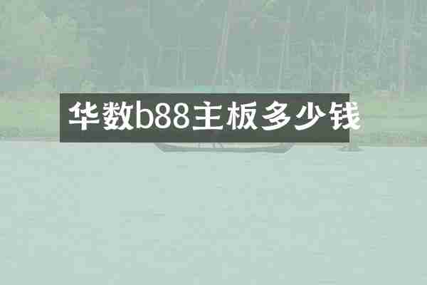 华数b88主板多少钱