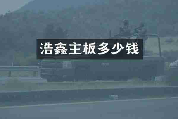 浩鑫主板多少钱