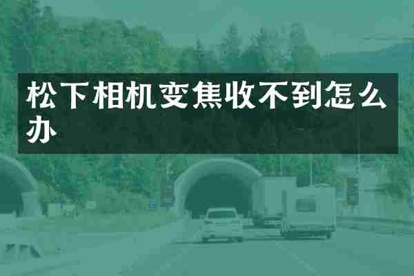 松下相机变焦收不到怎么办