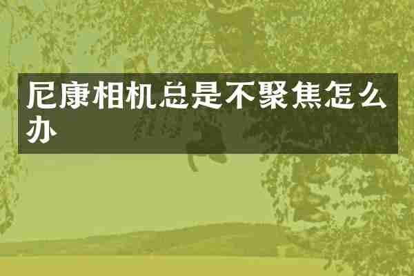 尼康相机总是不聚焦怎么办