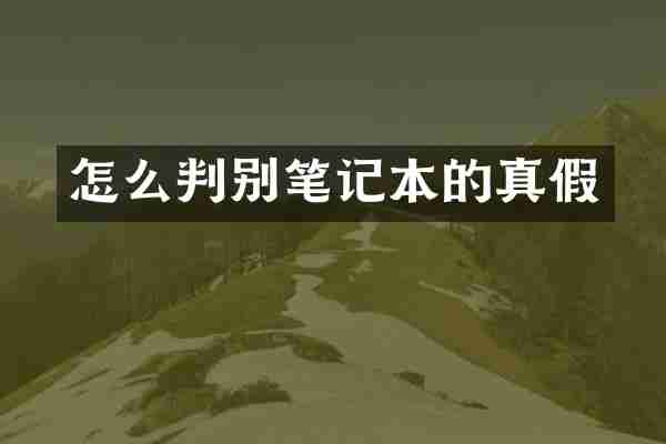 怎么判别笔记本的真假