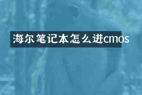 海尔笔记本怎么进cmos
