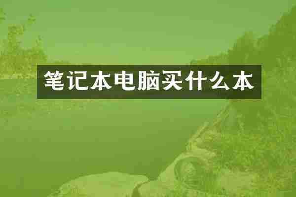 笔记本电脑买什么本
