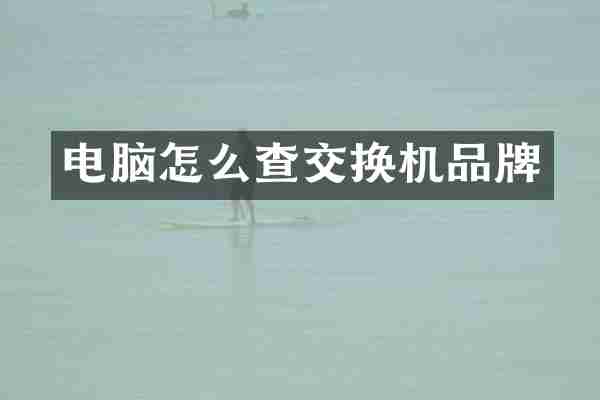 电脑怎么查交换机品牌