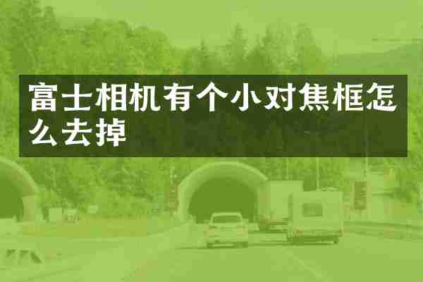 富士相机有个小对焦框怎么去掉