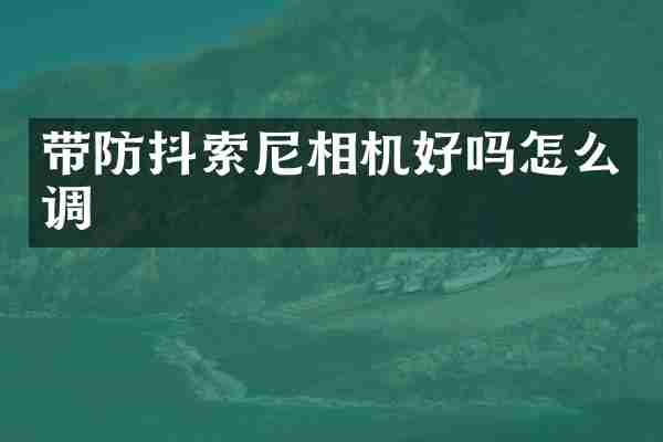 带防抖相机好吗怎么调