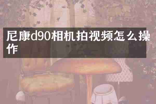 尼康d90相机拍视频怎么操作