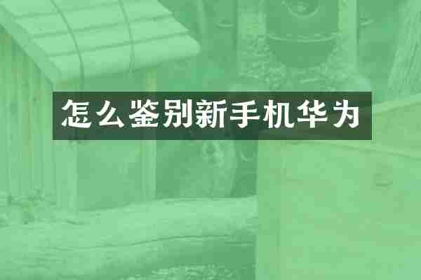 怎么鉴别新手机华为
