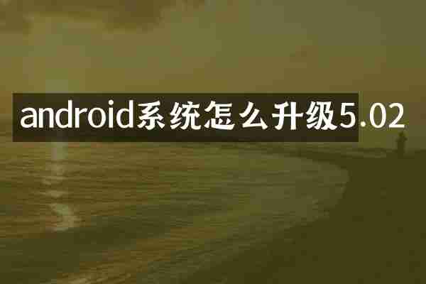 android系统怎么升级5.02