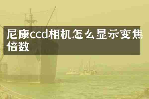 尼康ccd相机怎么显示变焦倍数