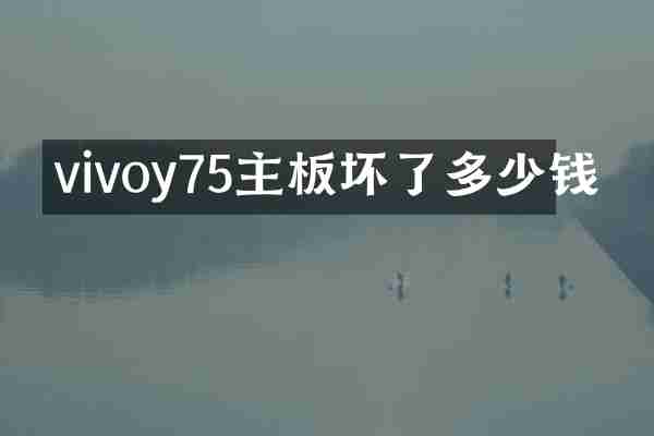 vivoy75主板坏了多少钱