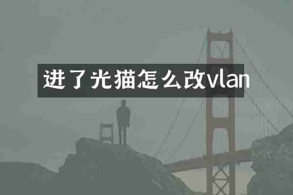 进了光猫怎么改vlan