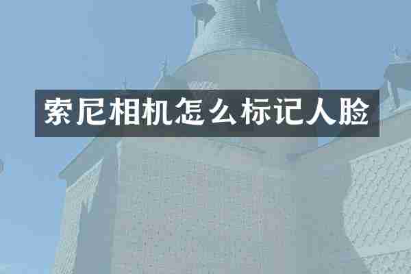 相机怎么标记人脸
