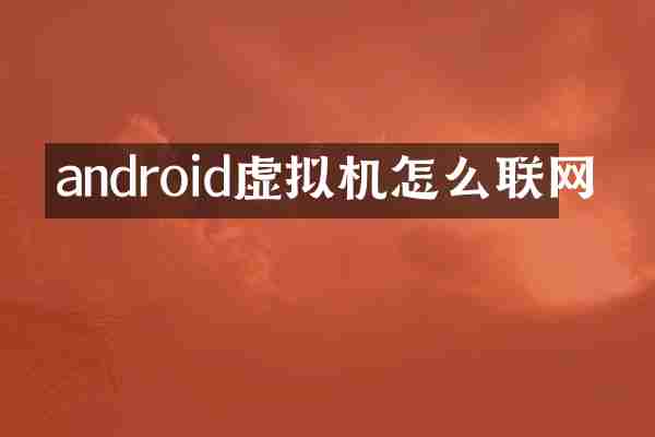 android虚拟机怎么联网