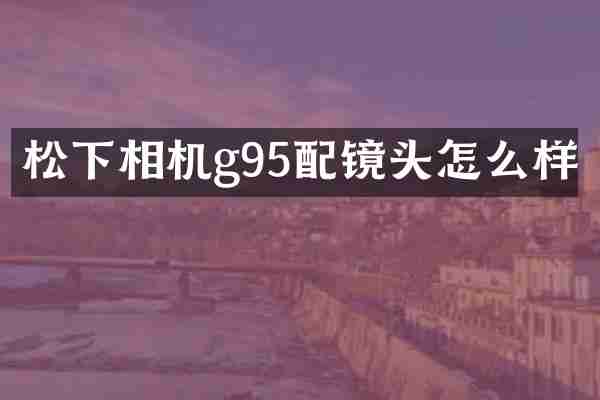 相机g95配镜头怎么样