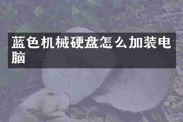 蓝色机械硬盘怎么加装电脑