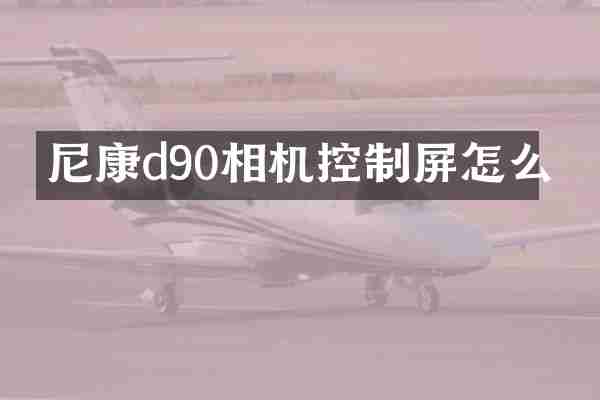 尼康d90相机控制屏怎么