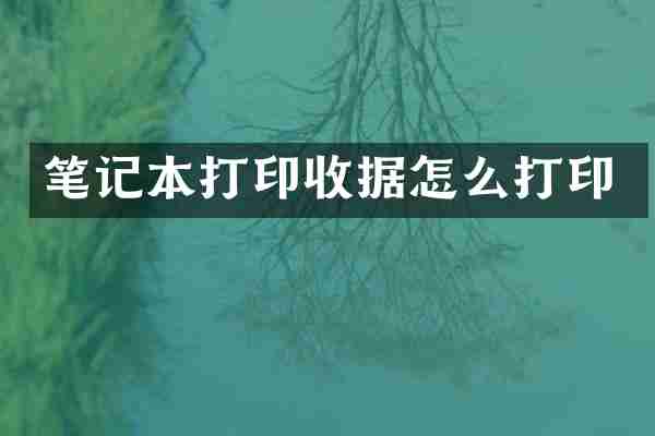 笔记本打印收据怎么打印