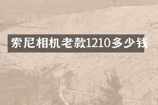 相机老款1210多少钱