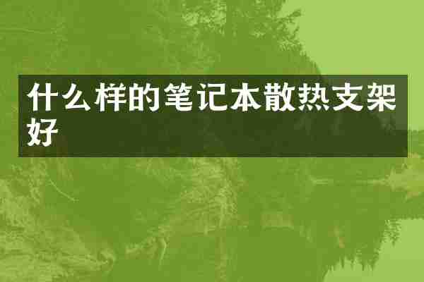 什么样的笔记本散热支架好
