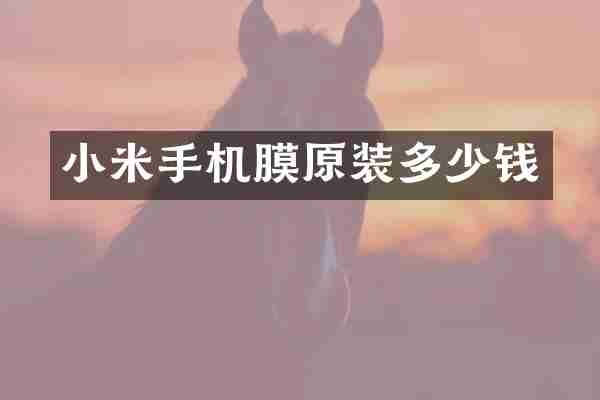 小米手机膜原装多少钱