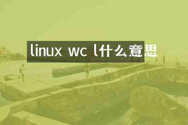 linux wc l什么意思