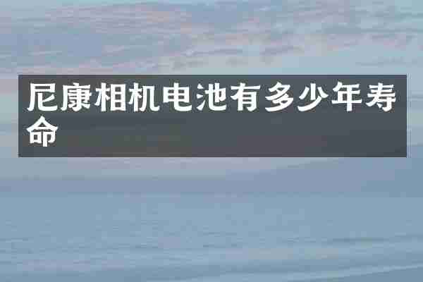 尼康相机电池有多少年寿命