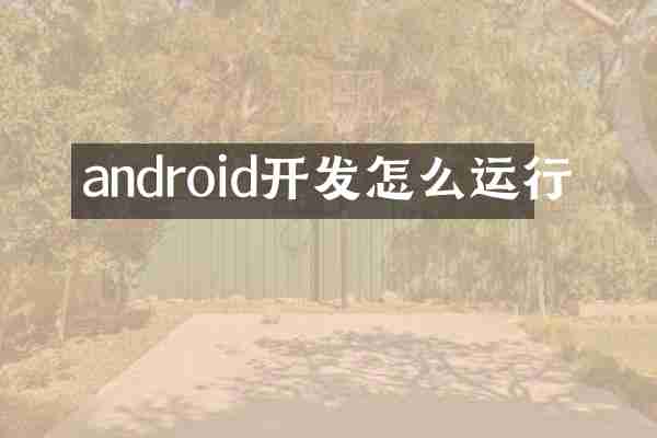 android开发怎么运行
