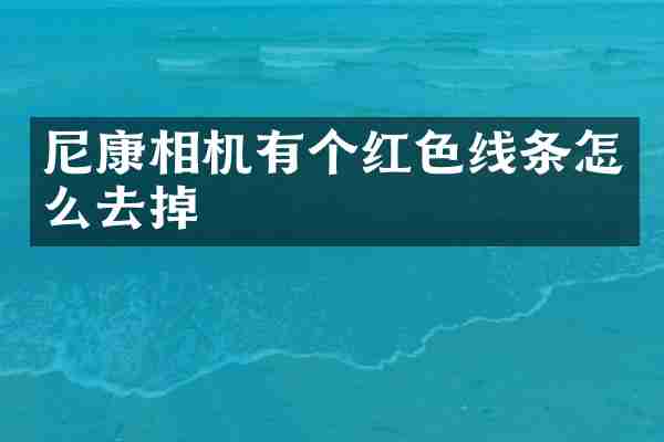 尼康相机有个红色线条怎么去掉