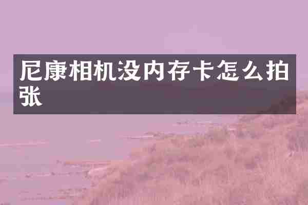 尼康相机没内存卡怎么拍张