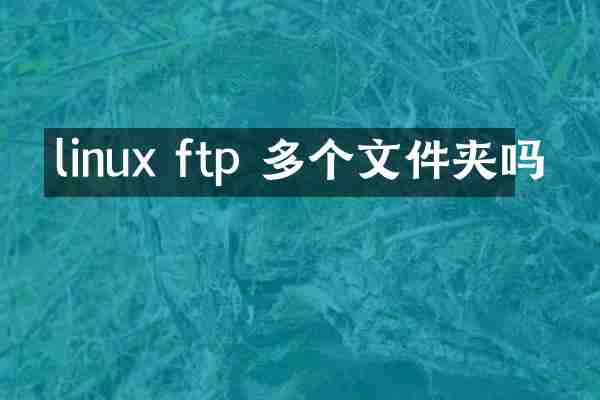 linux ftp 多个文件夹吗