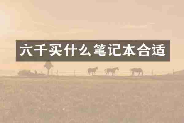六千笔记本合适