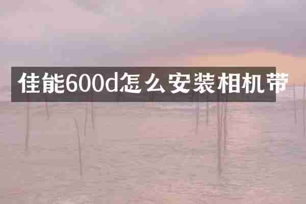 佳能600d怎么安装相机带