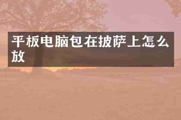 平板电脑包在披萨上怎么放