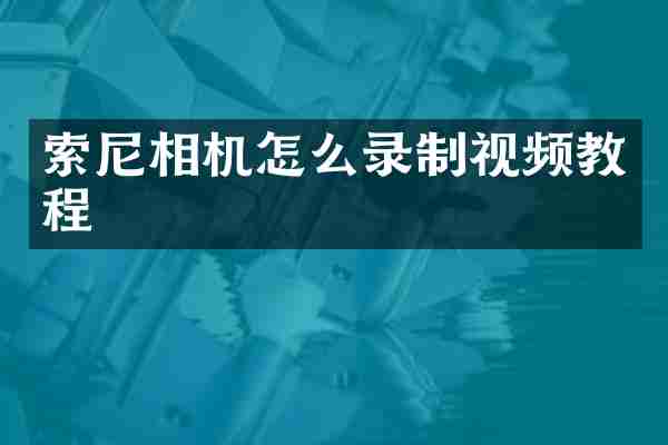 相机怎么录制视频教程