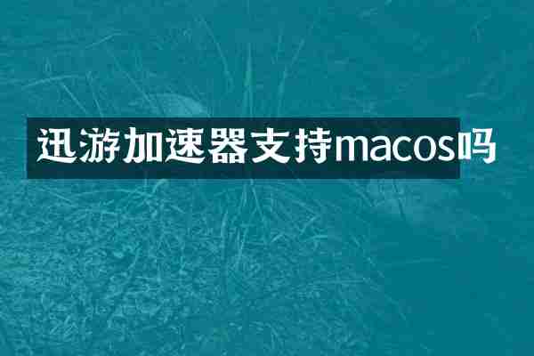 迅游加速器支持macos吗