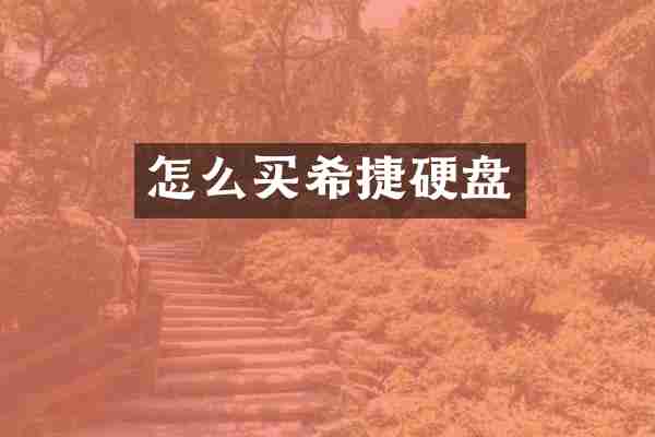 怎么买希捷硬盘