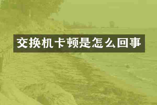 交换机卡顿是怎么回事